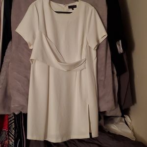 Eloquii white twist dress